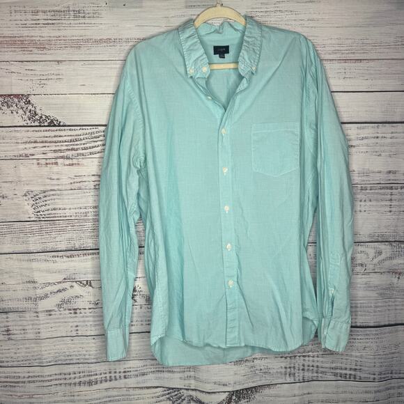 J. Crew Other - J. Crew Long Sleeve Light Blue Mens Button Down Shirt XL